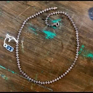 Sterling Silver Chain Necklace 16”